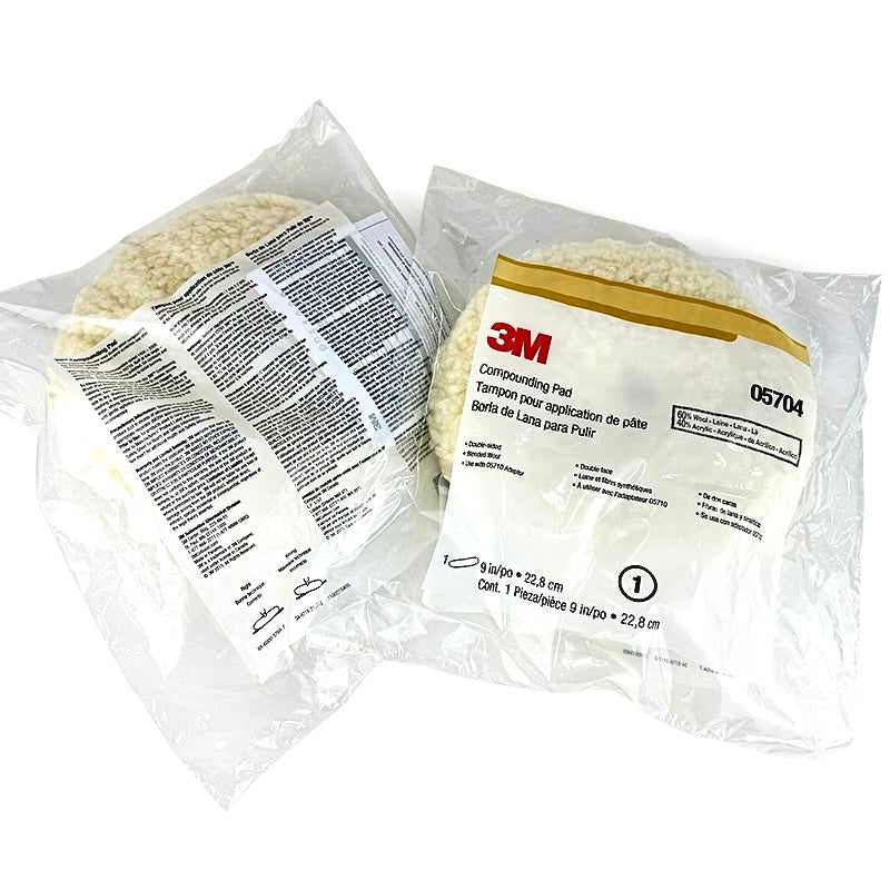 3M Wool Compounding Pad, 05704, Double sided, 9 in