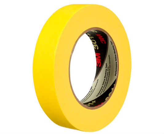 3M Performance Yellow Masking Tape 301+, 6.3 mil