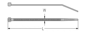 KSS Nylon-66 Ultra-thin Cable Ties CVT-070