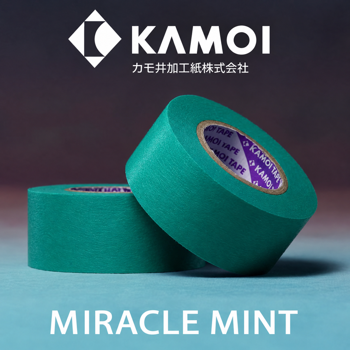 KAMOI Miracle Mint Washi Tape (Extremely low adhesivity)