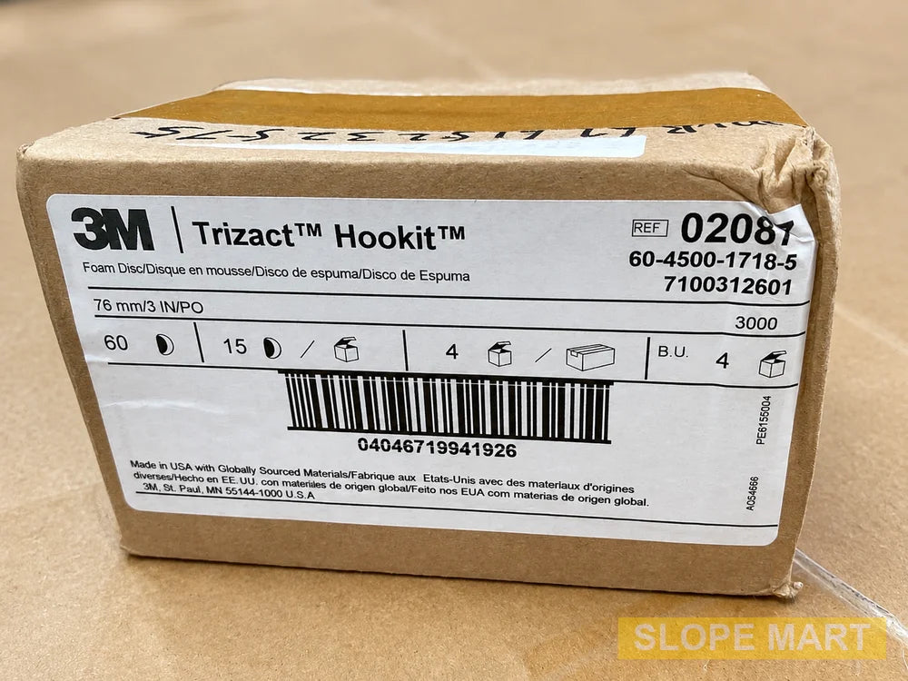 15 Discs, 3M Trizact Hookit Foam Disc 02087, 3 in 3000 grit