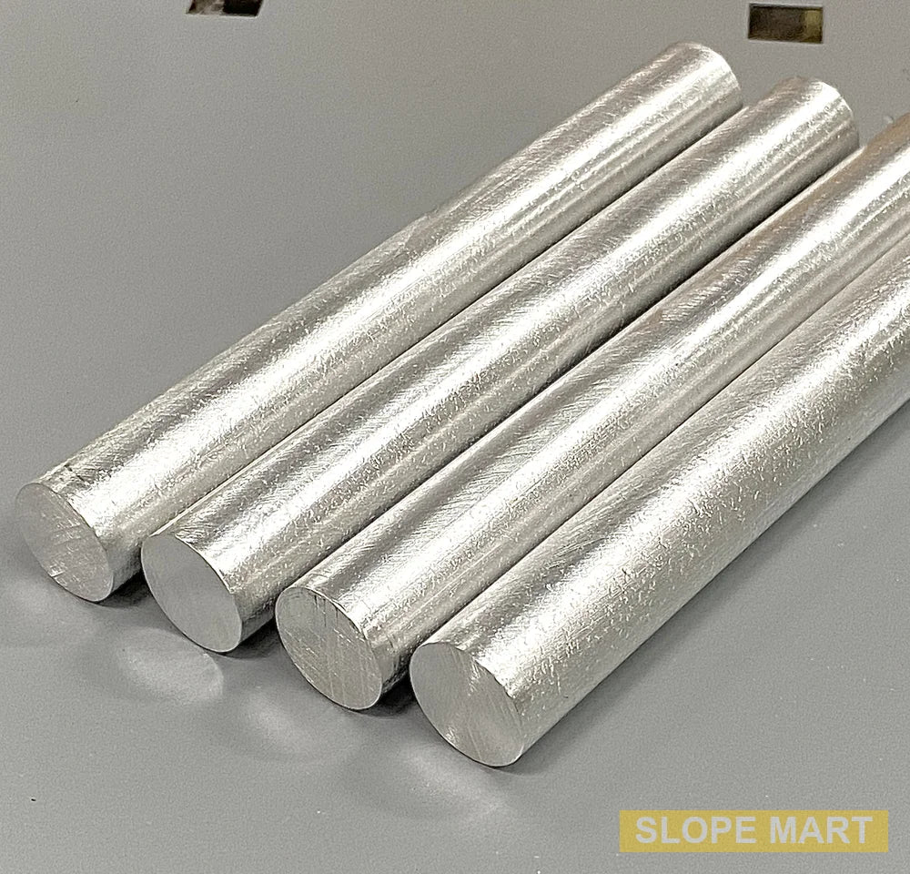 Pack of 4, 5/8 in x 5 in, Pure 99.9% Magnesium Rods, Pre-polished