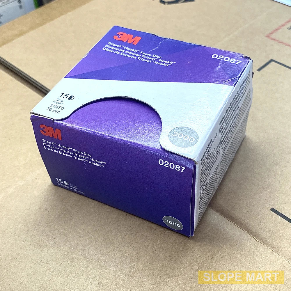 15 Discs, 3M Trizact Hookit Foam Disc 02087, 3 in 3000 grit