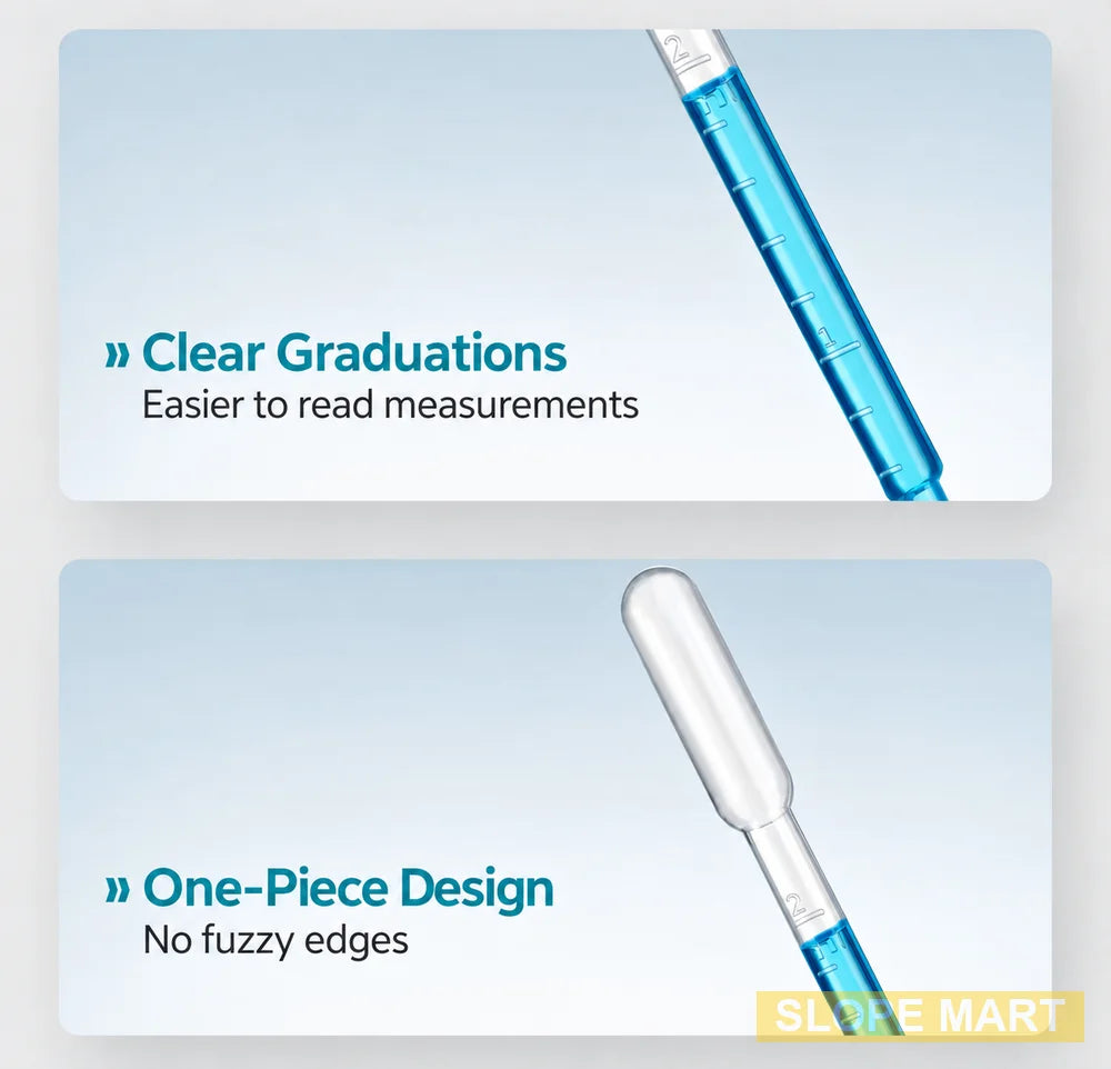 1 / 2 / 3 mm, Quality Graduated Plastic Pipette