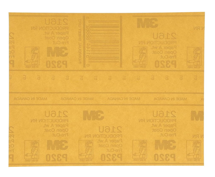 3M Soft Hand Abrasive Gold Sheet 216U, 9" x 11"