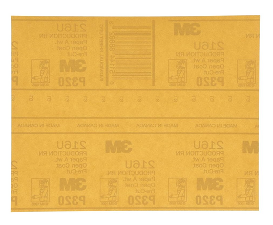 3M Soft Hand Abrasive Gold Sheet 216U, 9" x 11"