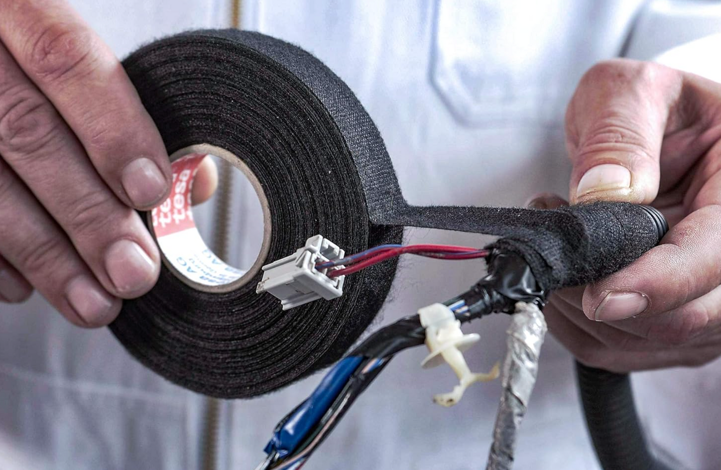 Tesa 51608 PET Fleece Fuzzy Tape - Noise dampening Auto