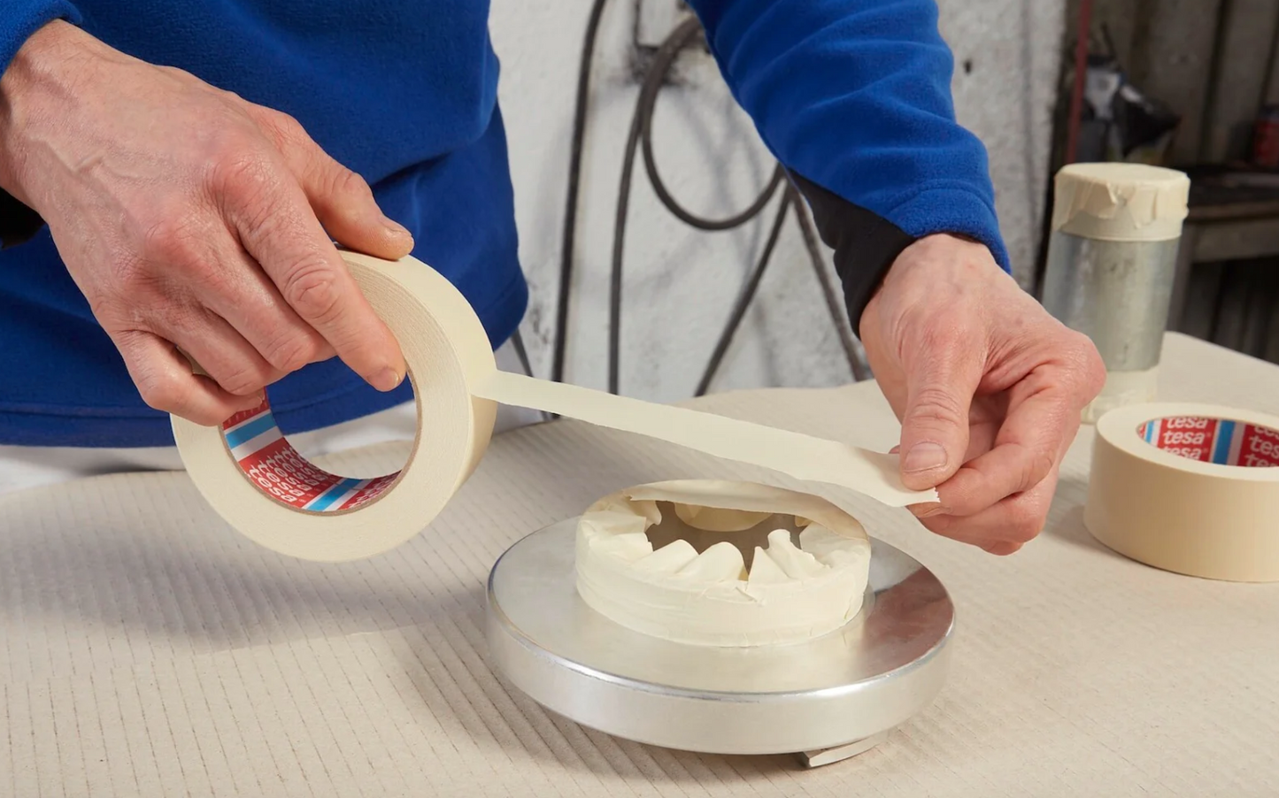 tesa 4317 Fine Crepe Paper Masking Tape for Spray Painting